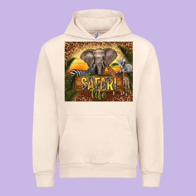 Safari Life Urban Hoodie Designed By Tumblerdesignbyshophia