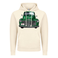 Vintage Artic western green truck front view Vintage Hoodie - FaDigitalArtStudio