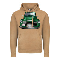 Vintage Camel western green truck front view Vintage Hoodie - FaDigitalArtStudio