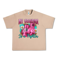 Burro Breast Cancer My Grandma Is A Fighter Urban Heavy Tee - Artiststas