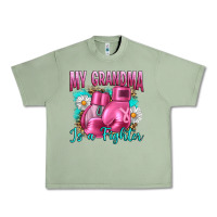 Oil Green Breast Cancer My Grandma Is A Fighter Urban Heavy Tee - Artiststas