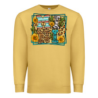 Antique Gold western leopard mini Premium Sweatshirt - LillyAllenDesigns