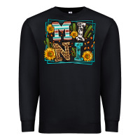 Black western leopard mini Premium Sweatshirt - LillyAllenDesigns