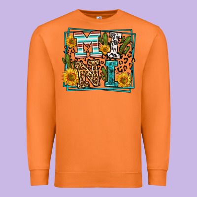 Western Leopard Mini Premium Sweatshirt Designed By Lillyallendesigns