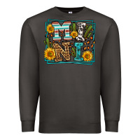 Smoke western leopard mini Premium Sweatshirt - LillyAllenDesigns