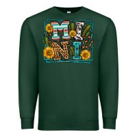 Sports Green western leopard mini Premium Sweatshirt - LillyAllenDesigns