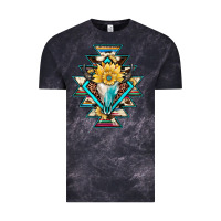 Cloud Black cowhide leopard bull skull aztec Vintage Tee - JahusDesignShop