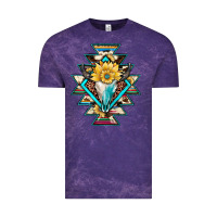 Cloud Purple cowhide leopard bull skull aztec Vintage Tee - JahusDesignShop