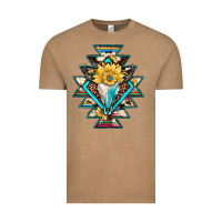 Vintage Coffee cowhide leopard bull skull aztec Vintage Tee - JahusDesignShop