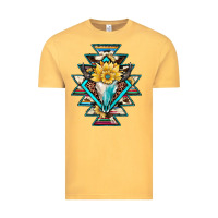 Vintage Mustard cowhide leopard bull skull aztec Vintage Tee - JahusDesignShop