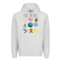 Dove Grey PEACE ON EARTH Premium Hoodie - Bettercallsaul