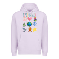 Lilac PEACE ON EARTH Premium Hoodie - Bettercallsaul