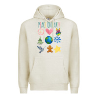 Oatmeal Heather PEACE ON EARTH Premium Hoodie - Bettercallsaul