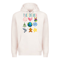 Pale Pink PEACE ON EARTH Premium Hoodie - Bettercallsaul
