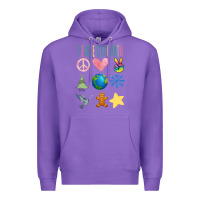 Purple PEACE ON EARTH Premium Hoodie - Bettercallsaul