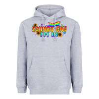 Heather Grey Sounds Gay I'm in Pride LGBTQ Heavyweight Hoodie - BundleAndBundleShop