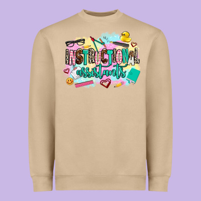Instructional Assistant's Heavyweight Sweatshirt Designed By Adodesignshop