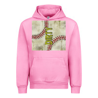 Fuchsia Pink dirty baseball Urban Hoodie - TumblerDesignByShophia