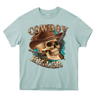 Cowboy Killer With Skull Heavy Core Tee | Teevron