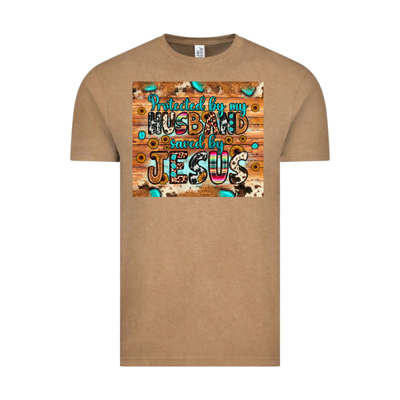 Protected Husband Saved By Jesus Vintage Tee by JahusDesignShop | Teevron