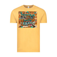 Vintage Mustard protected husband saved by jesus Vintage Tee - JahusDesignShop