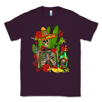 Plum skeleton with sombrero and tequila Classic Tee - AdoDesignShop