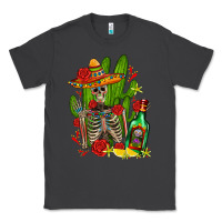 Smoke skeleton with sombrero and tequila Classic Tee - AdoDesignShop