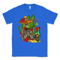 True Royal skeleton with sombrero and tequila Classic Tee - AdoDesignShop