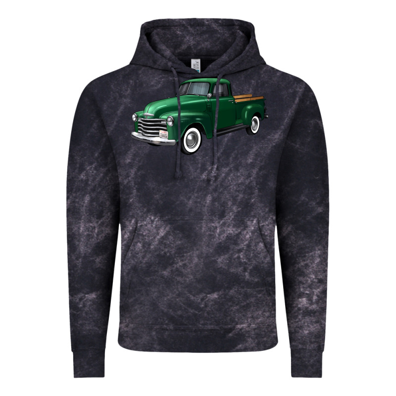 Western Green Truck Right 34 View Vintage Hoodie by FaDigitalArtStudio | Teevron