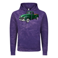 Cloud Purple western green truck right 34 view Vintage Hoodie - FaDigitalArtStudio