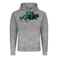 Cloud Rock western green truck right 34 view Vintage Hoodie - FaDigitalArtStudio