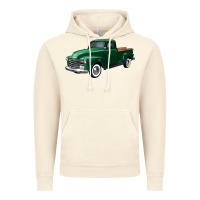 Vintage Artic western green truck right 34 view Vintage Hoodie - FaDigitalArtStudio