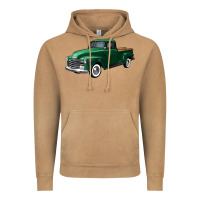 Vintage Camel western green truck right 34 view Vintage Hoodie - FaDigitalArtStudio