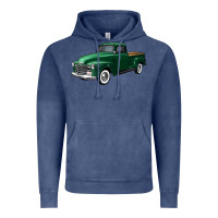 Vintage Denim western green truck right 34 view Vintage Hoodie - FaDigitalArtStudio
