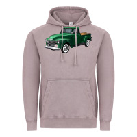 Vintage Zinc western green truck right 34 view Vintage Hoodie - FaDigitalArtStudio