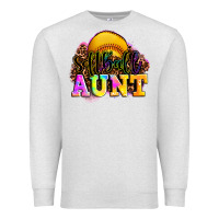 Oatmeal Heather softball aunt Premium Sweatshirt - LillyAllenDesigns