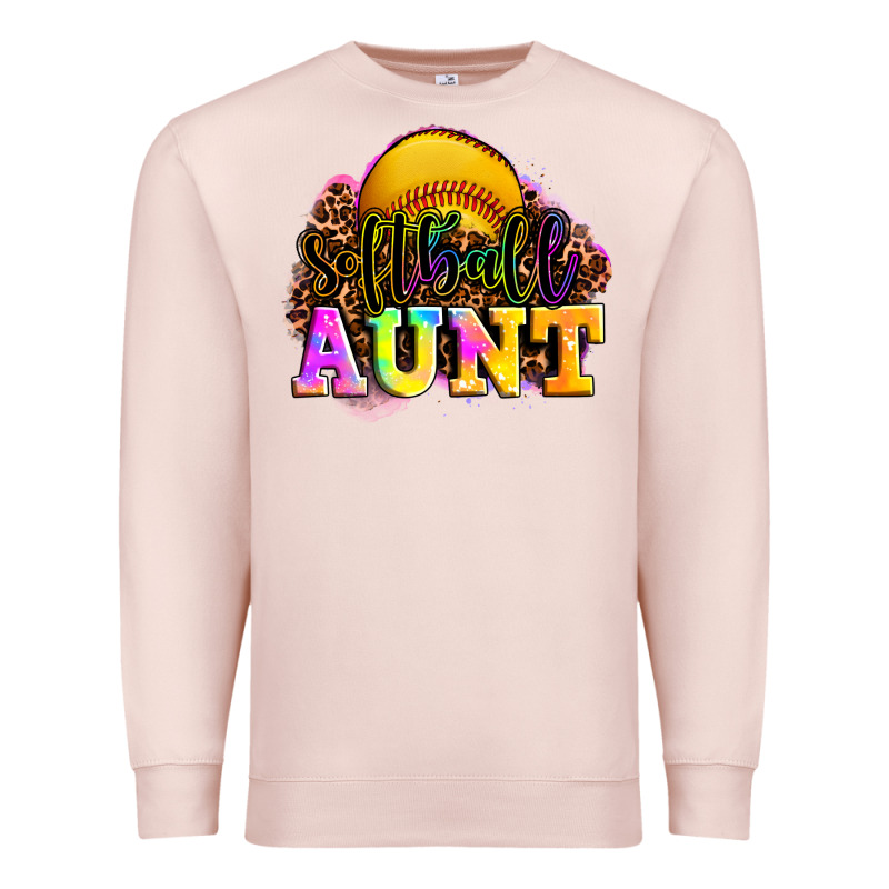 Softball Aunt Premium Sweatshirt by LillyAllenDesigns | Teevron