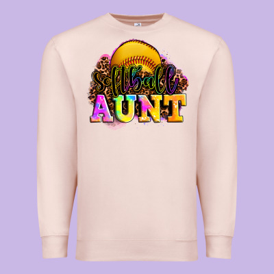 Softball Aunt Premium Sweatshirt Designed By Lillyallendesigns