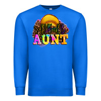 True Royal softball aunt Premium Sweatshirt - LillyAllenDesigns