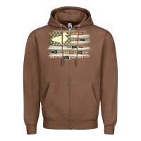 Chestnut duck hunter flag Zipper Hoodie - MaliasSmallBusiness