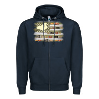 Navy duck hunter flag Zipper Hoodie - MaliasSmallBusiness
