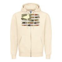 Sandshell duck hunter flag Zipper Hoodie - MaliasSmallBusiness