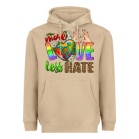 Mushroom More Love Less Hate LGBTQ Heavyweight Hoodie - BundleAndBundleShop