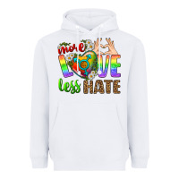 White More Love Less Hate LGBTQ Heavyweight Hoodie - BundleAndBundleShop