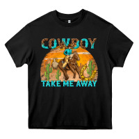 Black cowboy take me away Heavy Core Tee - texasbilliewilder