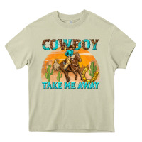 Mossy cowboy take me away Heavy Core Tee - texasbilliewilder