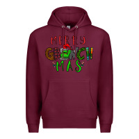 Burgundy Merry Grinch Mas Premium Hoodie - Bettercallsaul