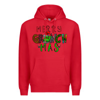 Red Merry Grinch Mas Premium Hoodie - Bettercallsaul