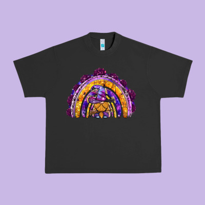 Witchy Gnome Rainbow Urban Heavy Tee Designed By Bundleandbundleshop