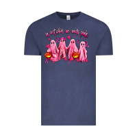 In October We Wear Pink Ghosts Vintage Tee | Teevron